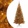 Árbol de Navidad con 300 LED con soporte Dorado 180 cm PET