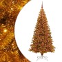 Árbol de Navidad con 300 LED con soporte Dorado 210 cm PET