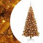 Árbol de Navidad con 300 LED con soporte Dorado 210 cm PET