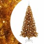 Árbol de Navidad con 300 LED con soporte Dorado 210 cm PET