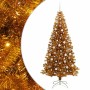 Árbol de Navidad con 300 LED con soporte Dorado 210 cm PET