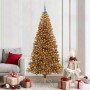 Árbol de Navidad con 300 LED con soporte Dorado 210 cm PET