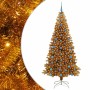 Árbol de Navidad con 300 LED con soporte Dorado 210 cm PET