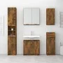 Set muebles de baño 5 piezas madera contrachapada roble ahumado de vidaXL, Muebles de baño - Ref: Foro24-3115857, Precio: 262...