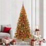 Árbol de Navidad con 300 LED con soporte Dorado 210 cm PET