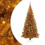 Árbol de Navidad con 300 LED con soporte Dorado 210 cm PET