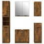 Set muebles de baño 5 piezas madera contrachapada roble ahumado de vidaXL, Muebles de baño - Ref: Foro24-3115857, Precio: 263...