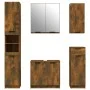 Set muebles de baño 5 piezas madera contrachapada roble ahumado de vidaXL, Muebles de baño - Ref: Foro24-3115857, Precio: 262...