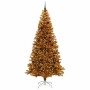 Árbol de Navidad con 300 LED con soporte Dorado 240 cm PET