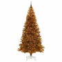Árbol de Navidad con 300 LED con soporte Dorado 240 cm PET