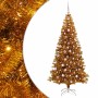 Árbol de Navidad con 300 LED con soporte Dorado 240 cm PET