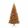 Árbol de Navidad con 300 LED con soporte Dorado 240 cm PET