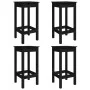 Set mit 5 hohen Gartentischen und Hockern aus schwarzem Kiefernholz von vidaXL, Gartensets - Ref: Foro24-3154734, Preis: 285,...