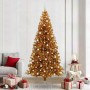 Árbol de Navidad con 300 LED con soporte Dorado 240 cm PET
