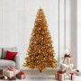 Árbol de Navidad con 300 LED con soporte Dorado 240 cm PET