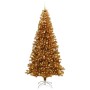 Árbol de Navidad con 300 LED con soporte Dorado 240 cm PET