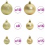 Árbol de Navidad con 300 LED con soporte Dorado 240 cm PET