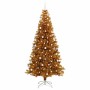 Árbol de Navidad con 300 LED con soporte Dorado 240 cm PET