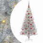 Árbol de Navidad con 150 LED con soporte Plateado 120 cm PET