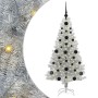 Árbol de Navidad con 150 LED con soporte Plateado 120 cm PET