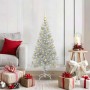 Árbol de Navidad con 150 LED con soporte Plateado 120 cm PET