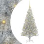 Árbol de Navidad con 150 LED con soporte Plateado 120 cm PET