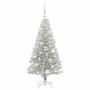 Árbol de Navidad con 150 LED con soporte Plateado 120 cm PET