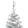 Árbol de Navidad con 150 LED con soporte Plateado 150 cm PET