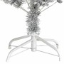 Árbol de Navidad con 150 LED con soporte Plateado 150 cm PET
