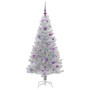 Árbol de Navidad con 150 LED con soporte Plateado 150 cm PET