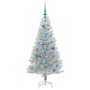 Árbol de Navidad con 150 LED con soporte Plateado 150 cm PET