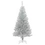 Árbol de Navidad con 150 LED con soporte Plateado 150 cm PET