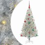 Árbol de Navidad con 150 LED con soporte Plateado 150 cm PET