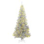 Árbol de Navidad con 300 LED con soporte Plateado 180 cm PET