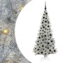 Árbol de Navidad con 300 LED con soporte Plateado 180 cm PET