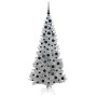 Árbol de Navidad con 300 LED con soporte Plateado 180 cm PET