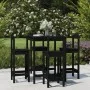 Set de mesa y taburetes altos jardín 5 piezas madera pino negro von vidaXL, Gartensets - Ref: Foro24-3154744, Preis: 304,40 €...