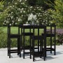 Set de mesa y taburetes altos jardín 5 piezas madera pino negro by vidaXL, Garden sets - Ref: Foro24-3154744, Price: 308,15 €...
