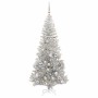 Árbol de Navidad con 300 LED con soporte Plateado 180 cm PET