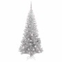 Árbol de Navidad con 300 LED con soporte Plateado 180 cm PET
