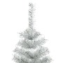 Árbol de Navidad con 300 LED con soporte Plateado 180 cm PET