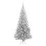 Árbol de Navidad con 300 LED con soporte Plateado 180 cm PET