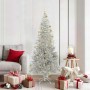 Árbol de Navidad con 300 LED con soporte Plateado 180 cm PET