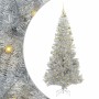 Árbol de Navidad con 300 LED con soporte Plateado 180 cm PET