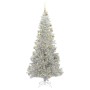 Árbol de Navidad con 300 LED con soporte Plateado 180 cm PET