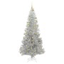 Árbol de Navidad con 300 LED con soporte Plateado 180 cm PET
