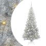 Árbol de Navidad con 300 LED con soporte Plateado 180 cm PET