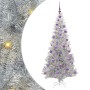 Árbol de Navidad con 300 LED con soporte Plateado 180 cm PET