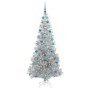 Árbol de Navidad con 300 LED con soporte Plateado 180 cm PET