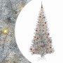 Árbol de Navidad con 300 LED con soporte Plateado 210 cm PET